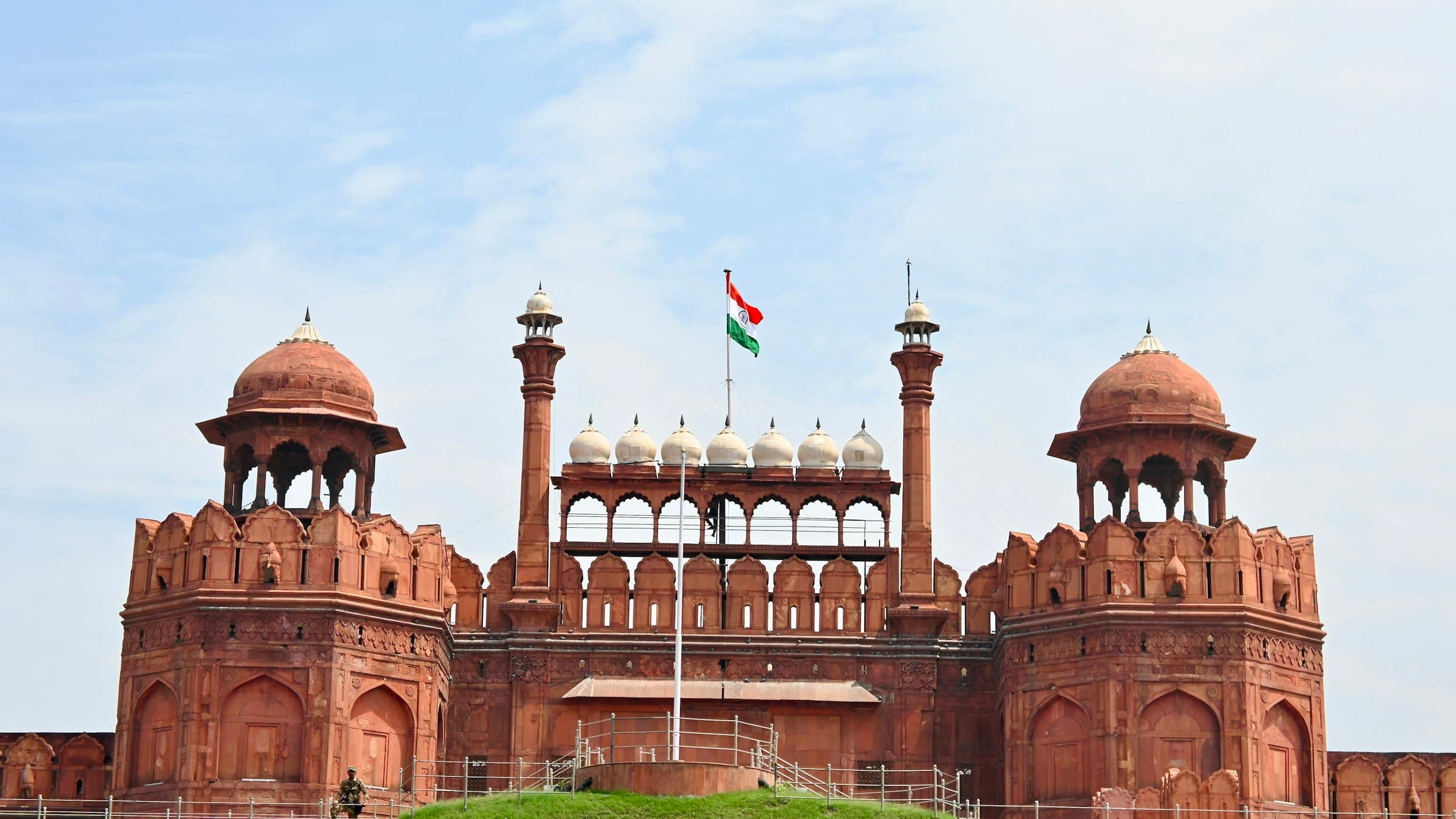 The iconic Red Fort monument, Delhi