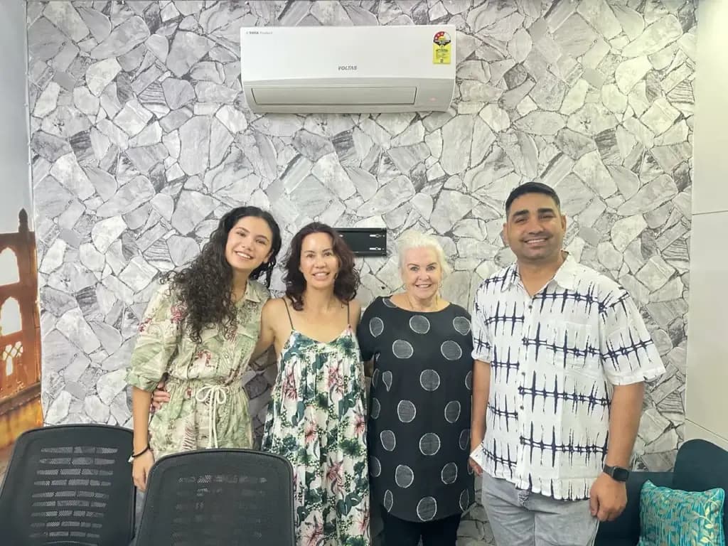 Guests visiting the Lux India Tours office in Jaipur
