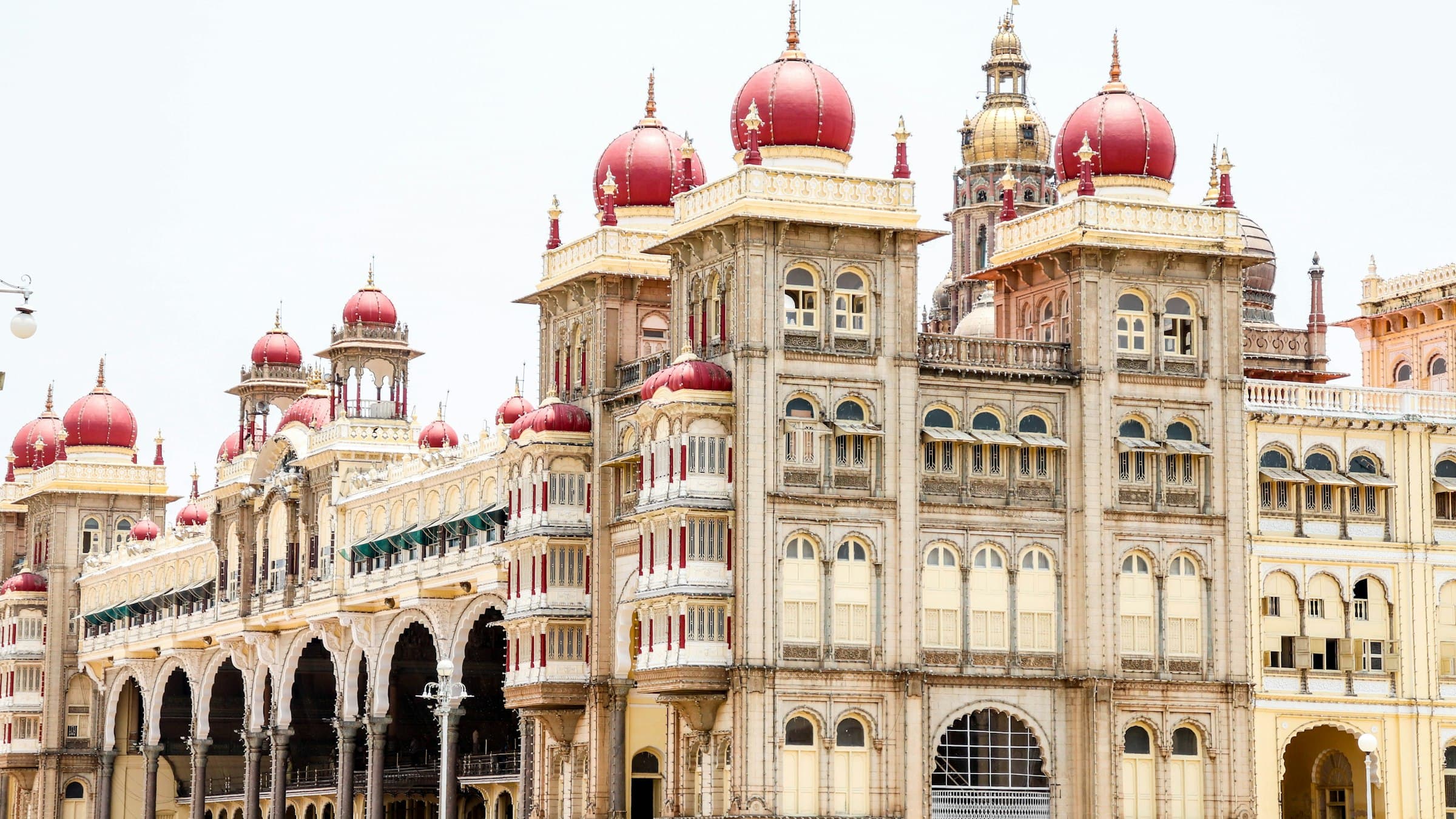 Mysore Palace's domed facade, former royal seat of the Wadiyar dynasty.