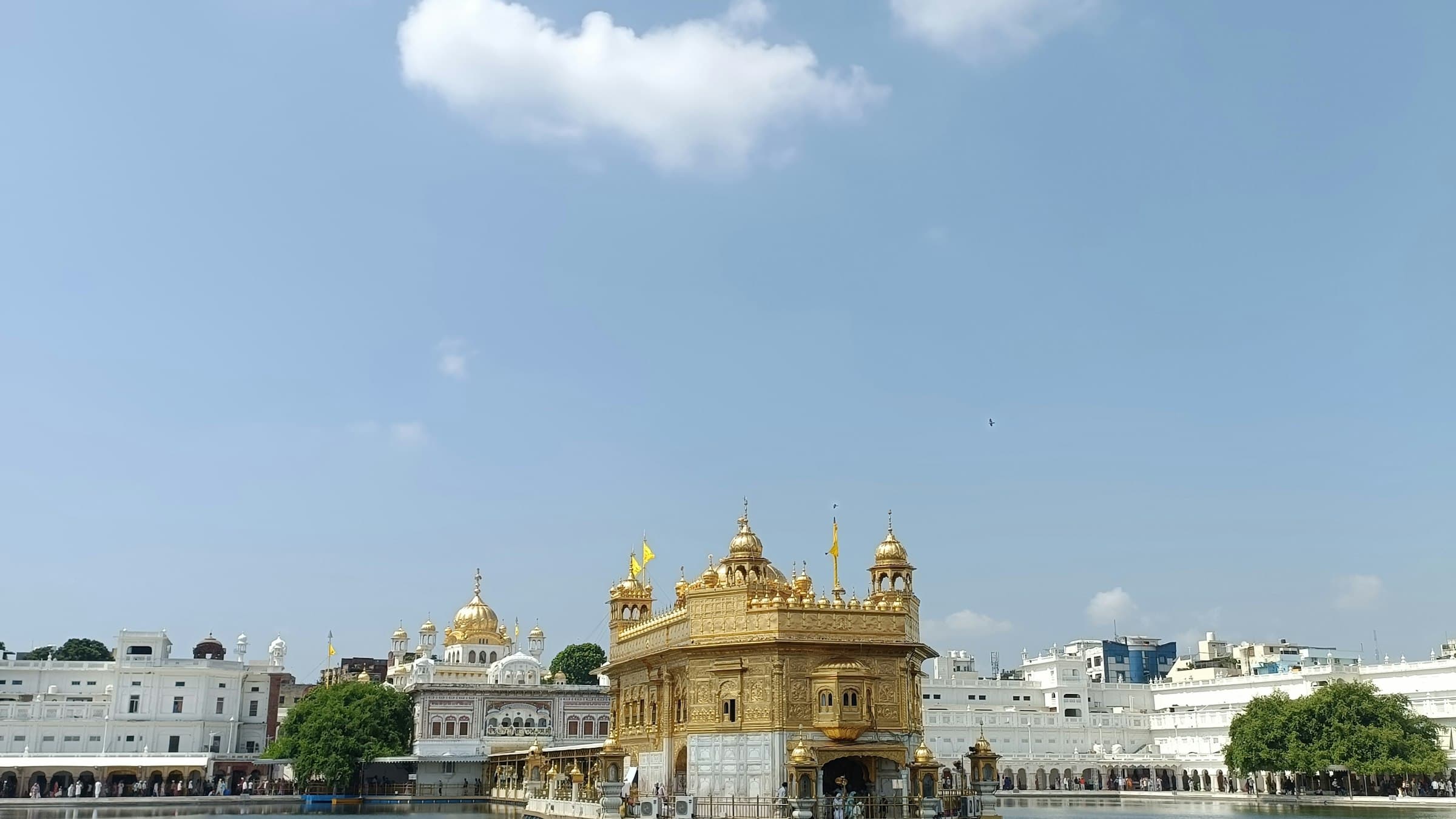 The Golden Temple, Harmandir Sahib, reflected in its sacred pool in Amritsar