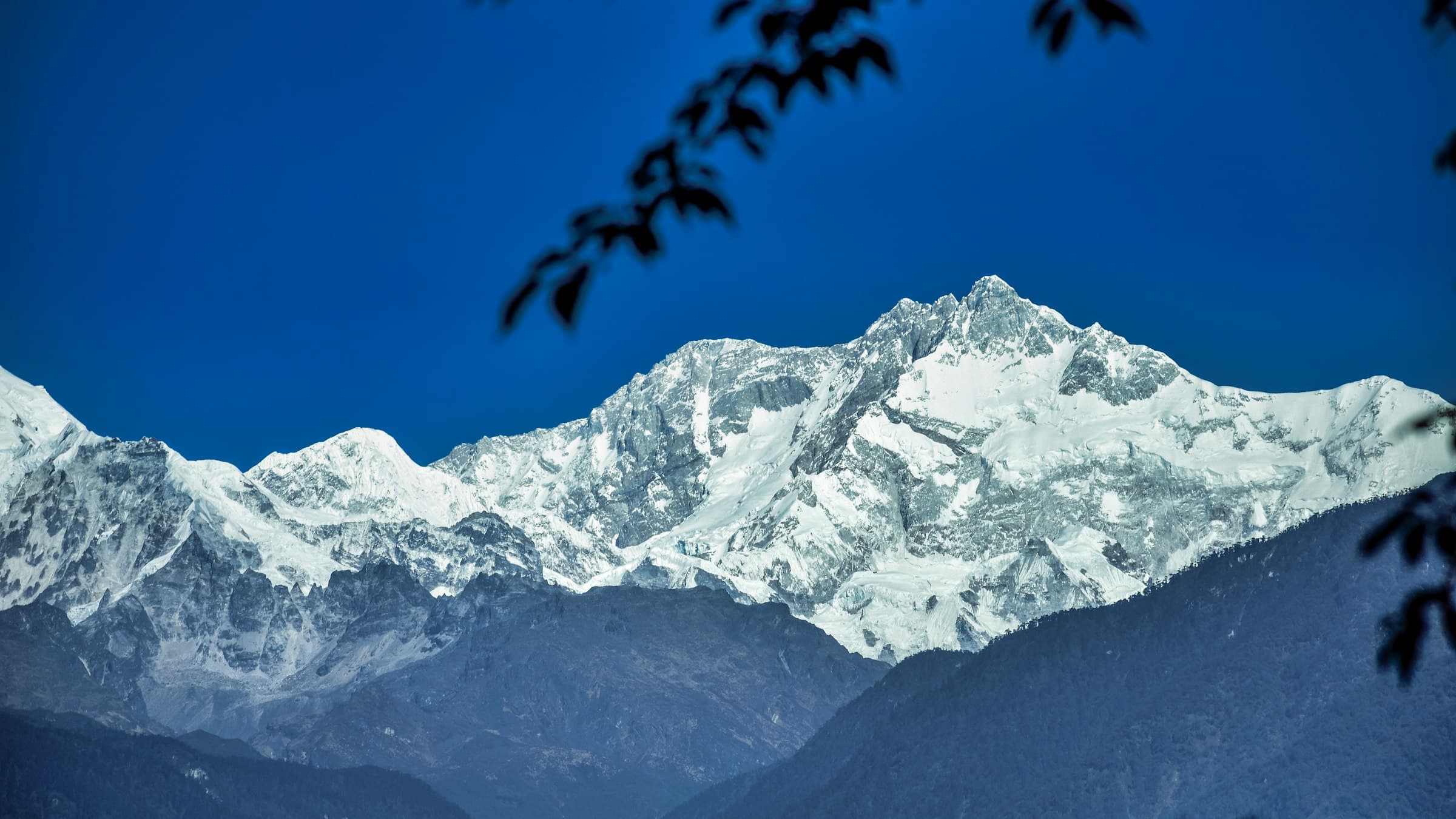 Kanchenjunga seen from Pelling, West Sikkim, at daytime
