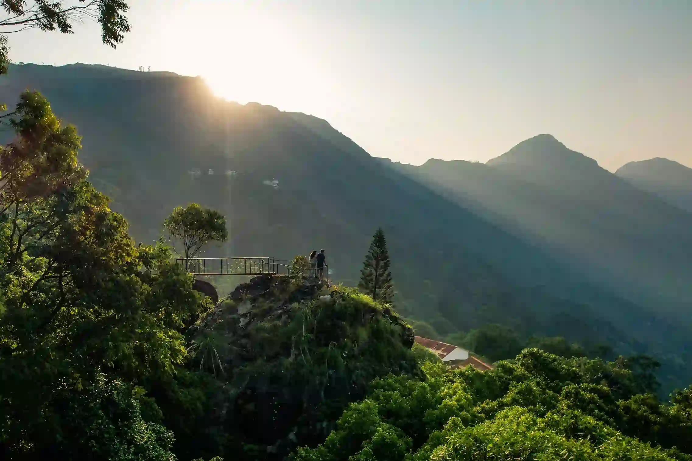 View over Munnar's hills from Windermere Estate's viewpoint