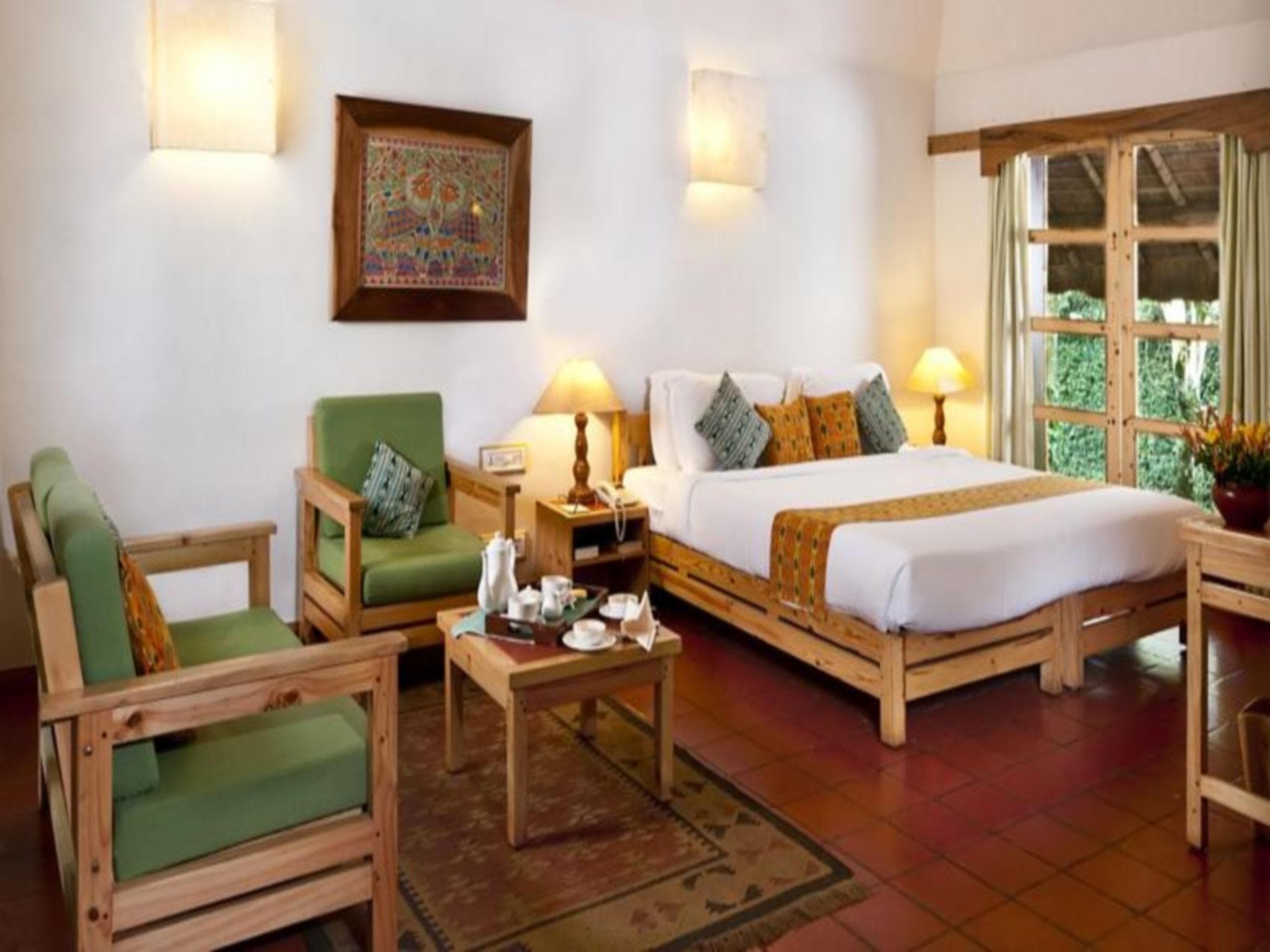 Spice Garden Cottage sitting area at Spice Village, CGH Earth, Thekkady