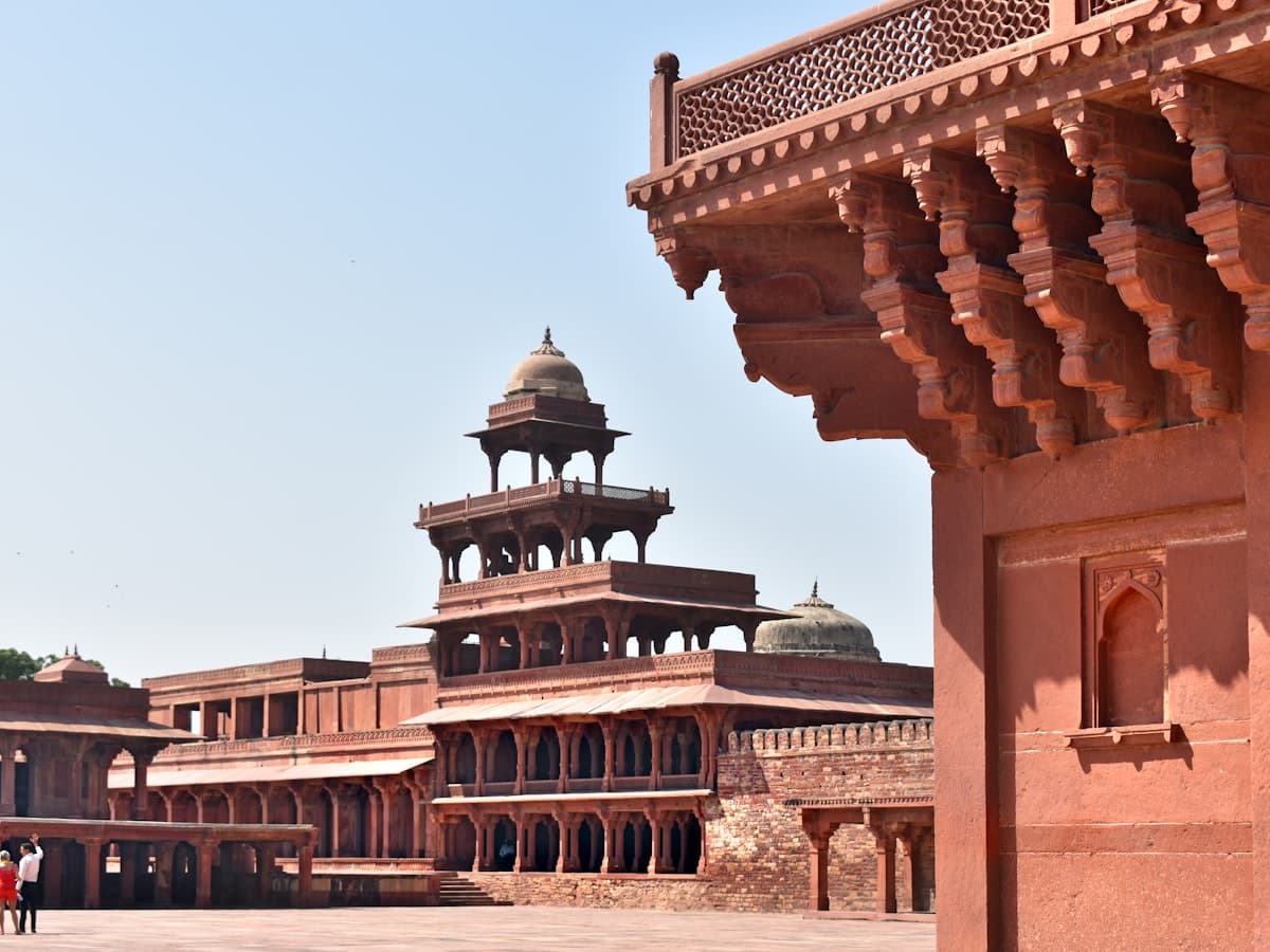 The red sandstone architecture of Fatehpur Sikri
