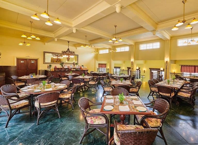 The Chinar restaurant at The LaLiT Grand Palace Srinagar.