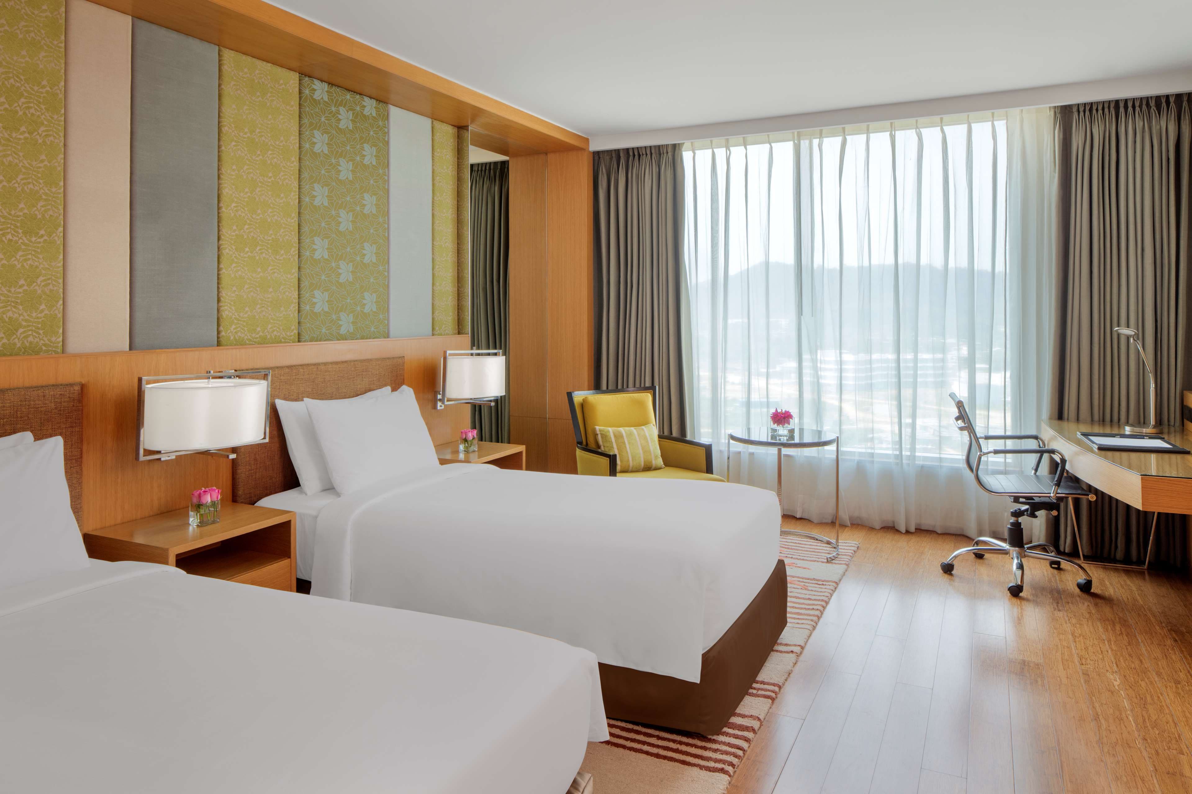 A second guest-room layout at Radisson Blu Hotel Guwahati.