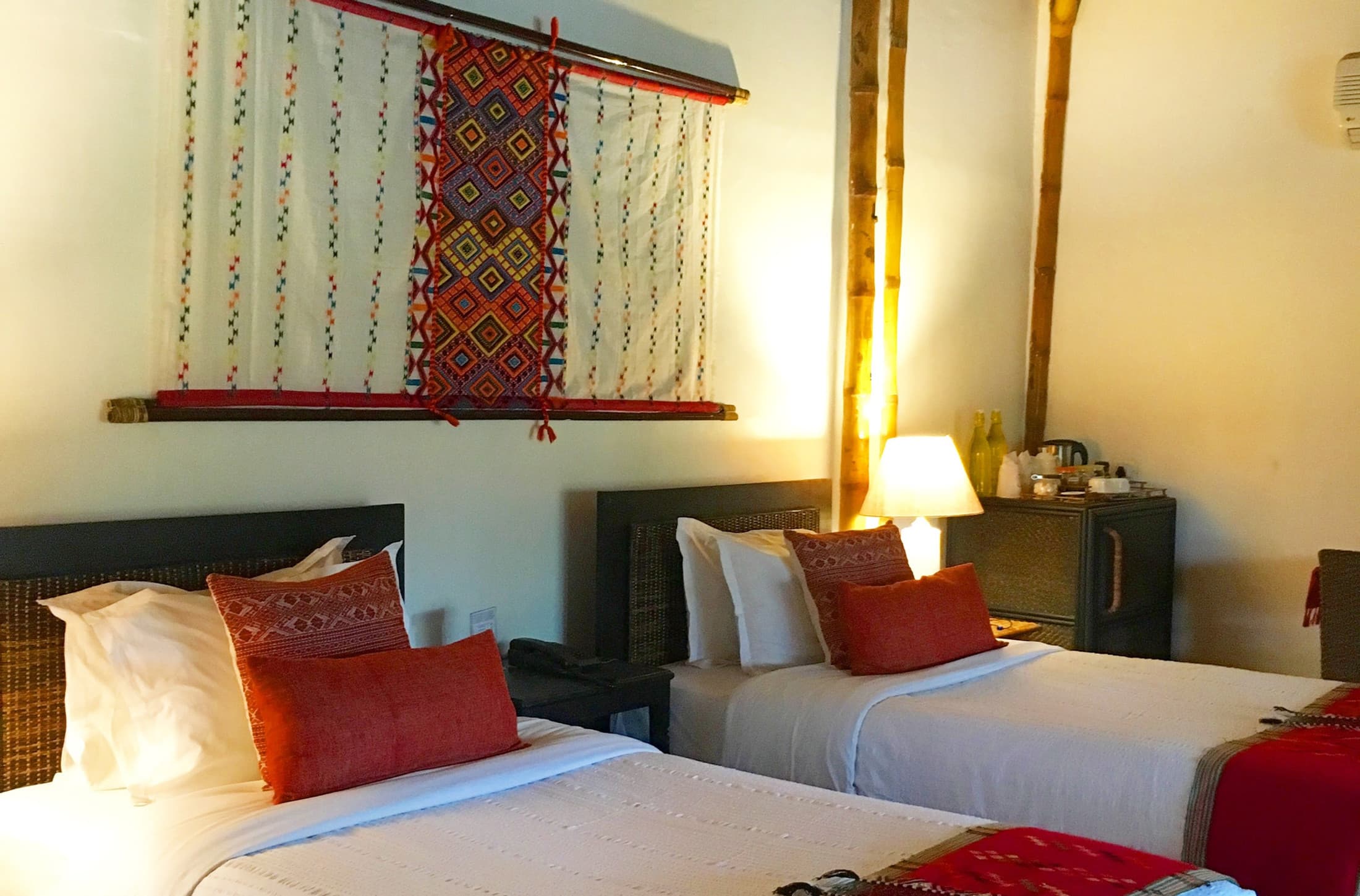 A second guest cottage interior at Diphlu River Lodge.