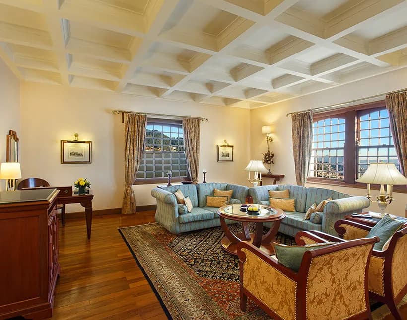 A Luxury Suite at The Oberoi Cecil, Shimla.