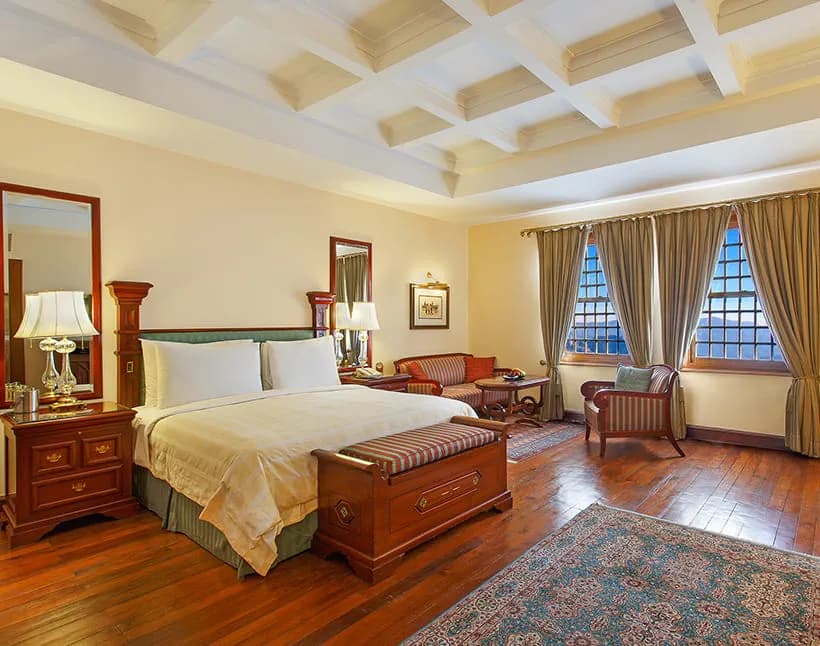 A Premier Valley View Room at The Oberoi Cecil, Shimla.