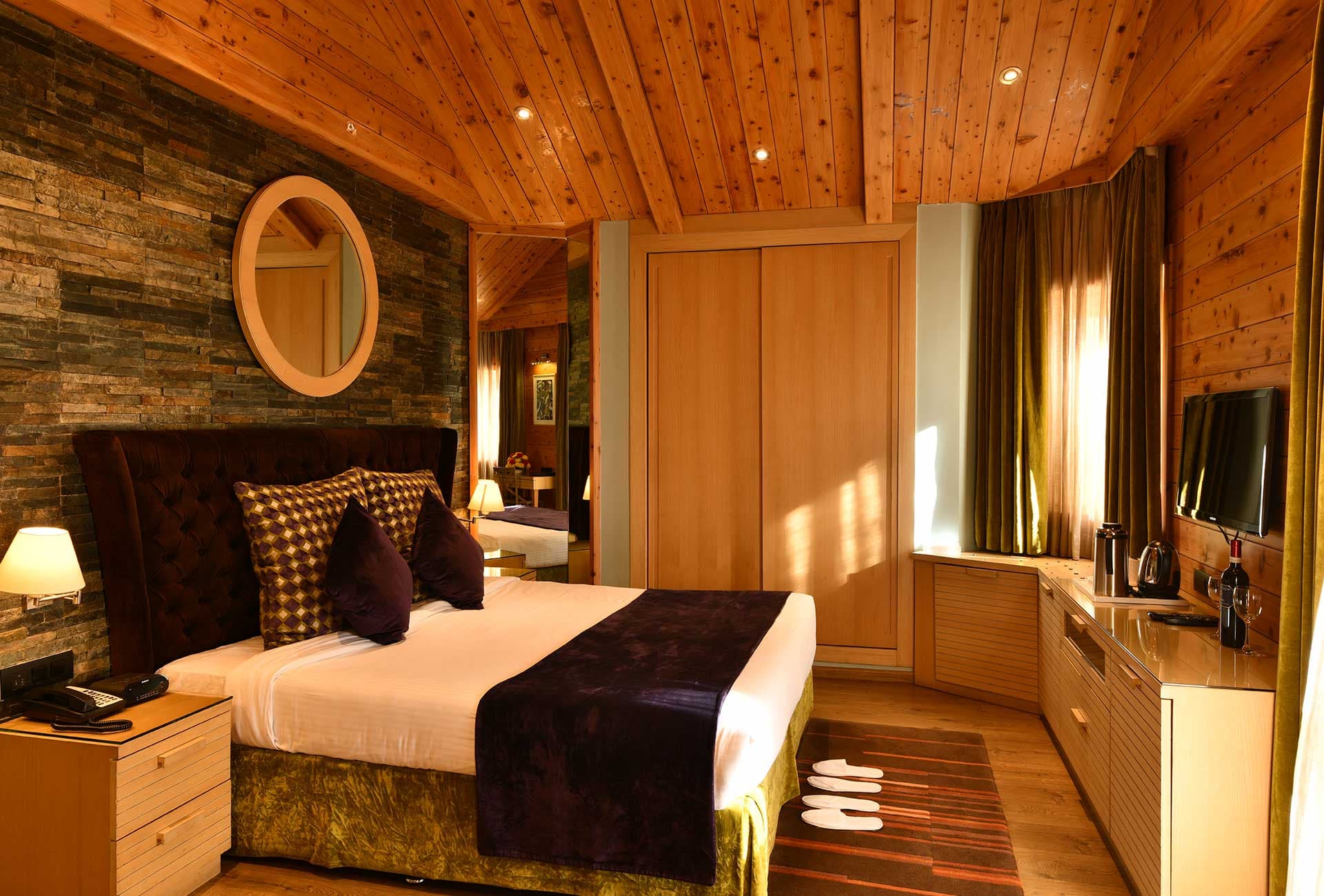 A Premium Deluxe Room at Span Resort & Spa, Manali.