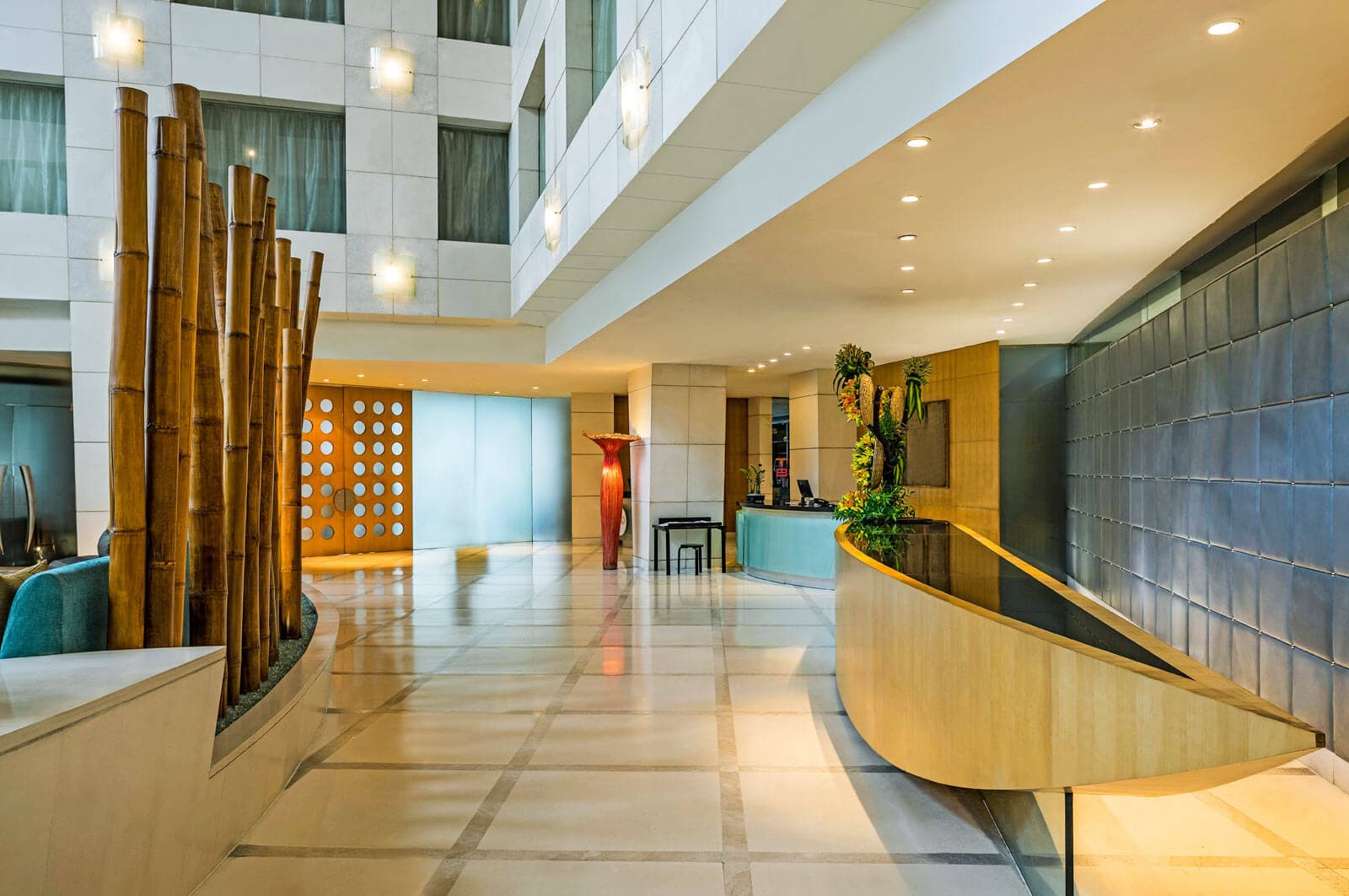 Lobby and reception counter at The Park Chennai