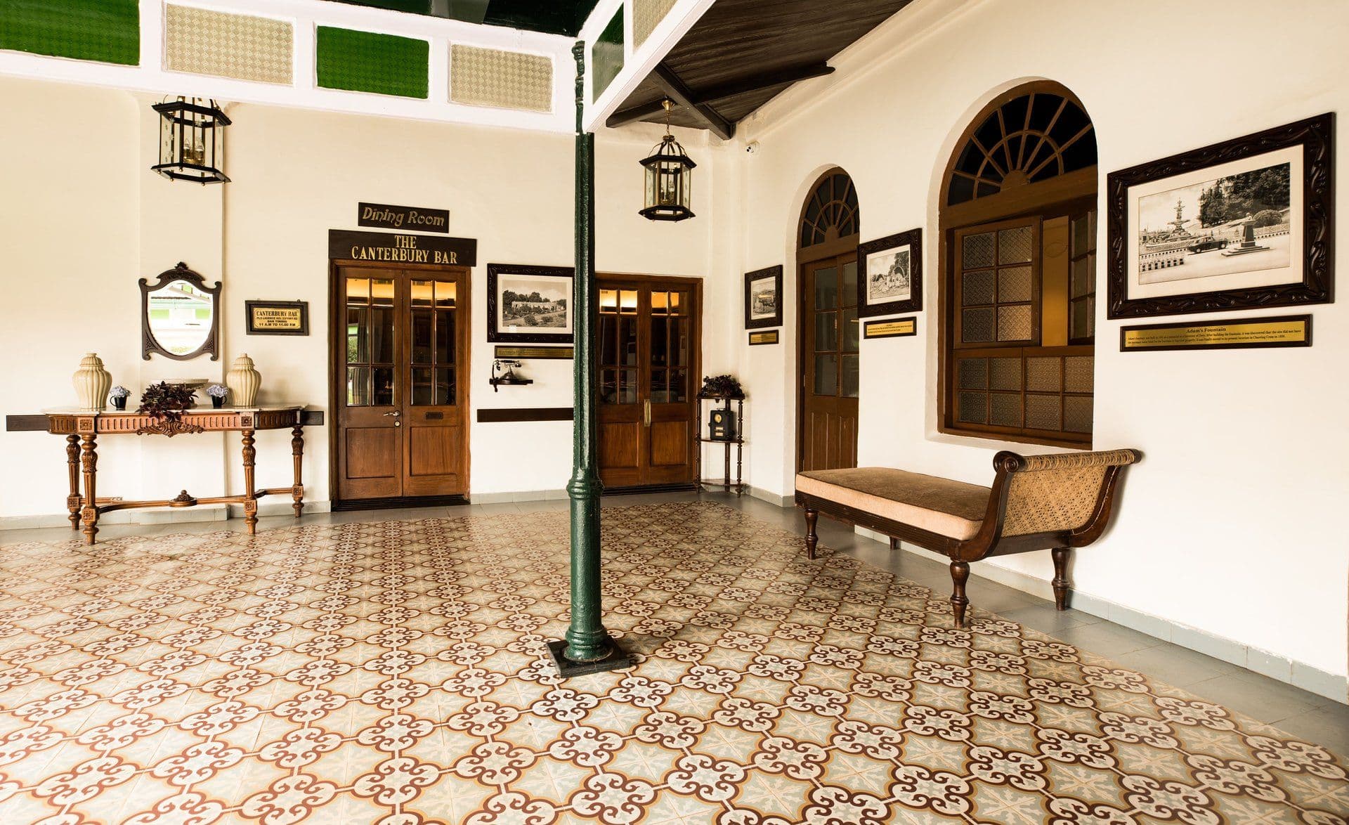 Indoor seating area with period furnishings at Savoy, Ooty - IHCL SeleQtions