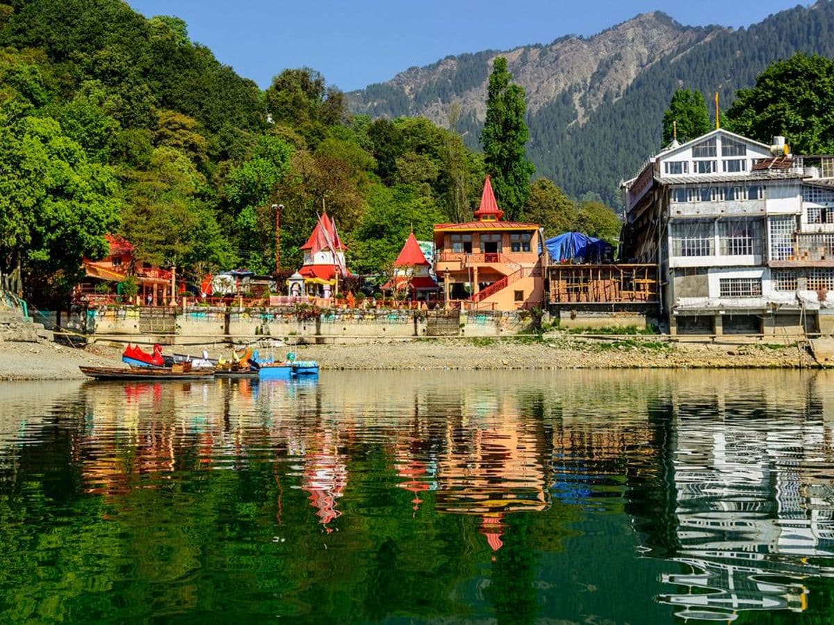 Naina Devi Temple on the northern shore of Naini Lake in Nainital, Uttarakhand