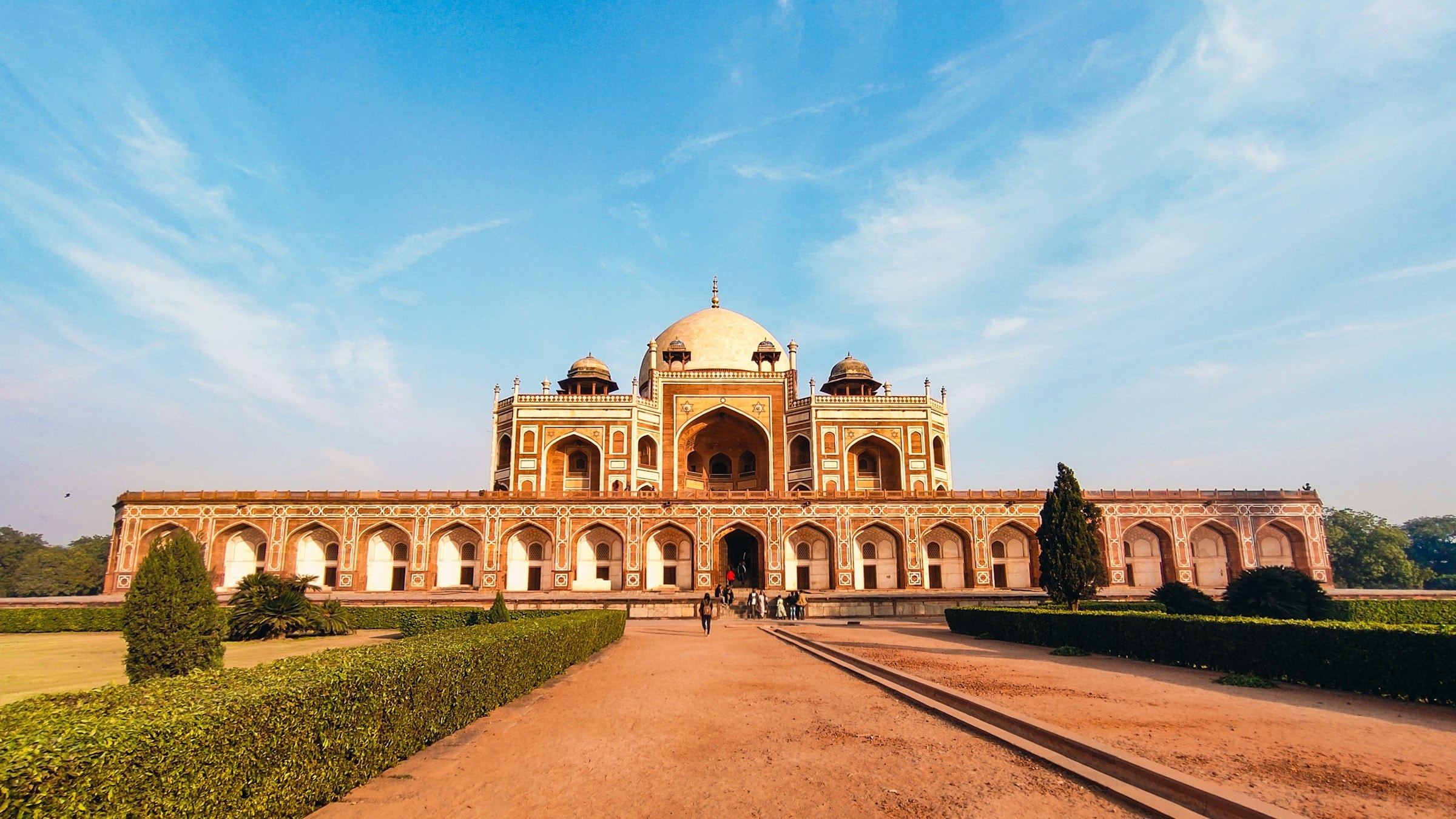 Humayun's Tomb in Delhi, the first garden tomb on the Indian subcontinent, built in 1570
