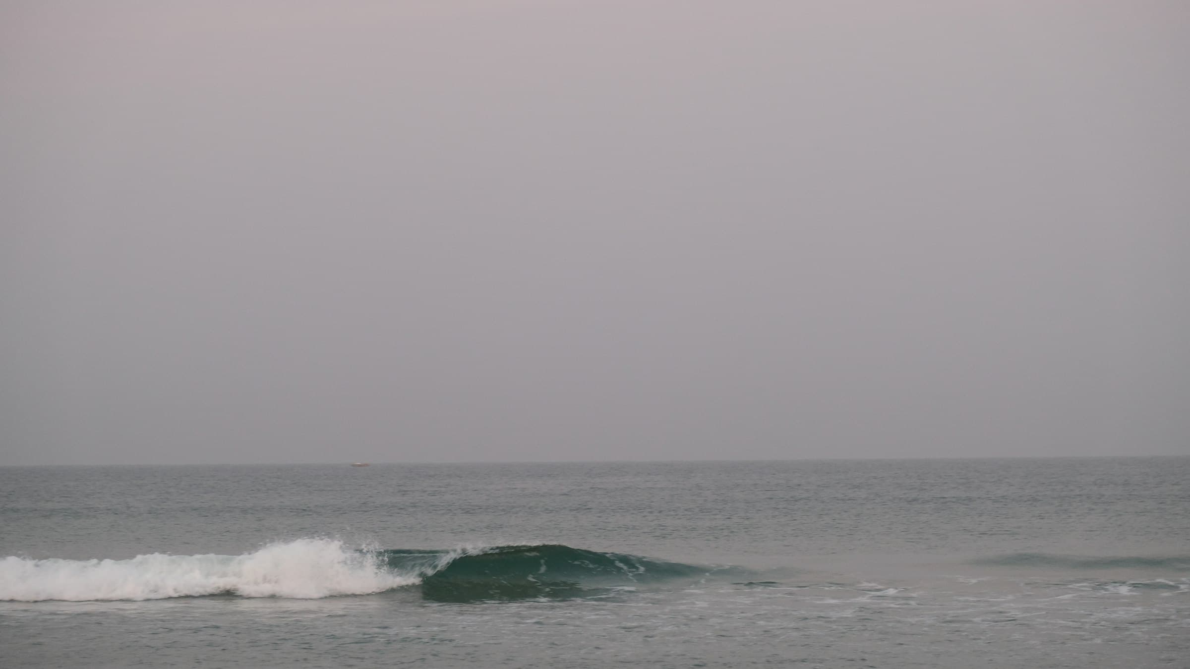 Early-morning waves on Benaulim beach, South Goa