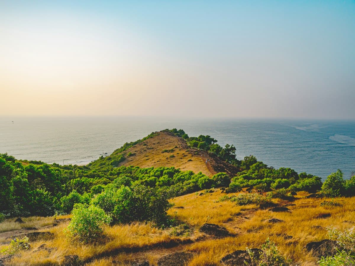 View from Chapora Fort over the coast, Vagator