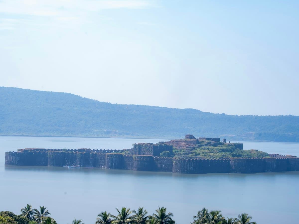 The sea fort of Murud-Janjira on an island in the Arabian Sea, Maharashtra