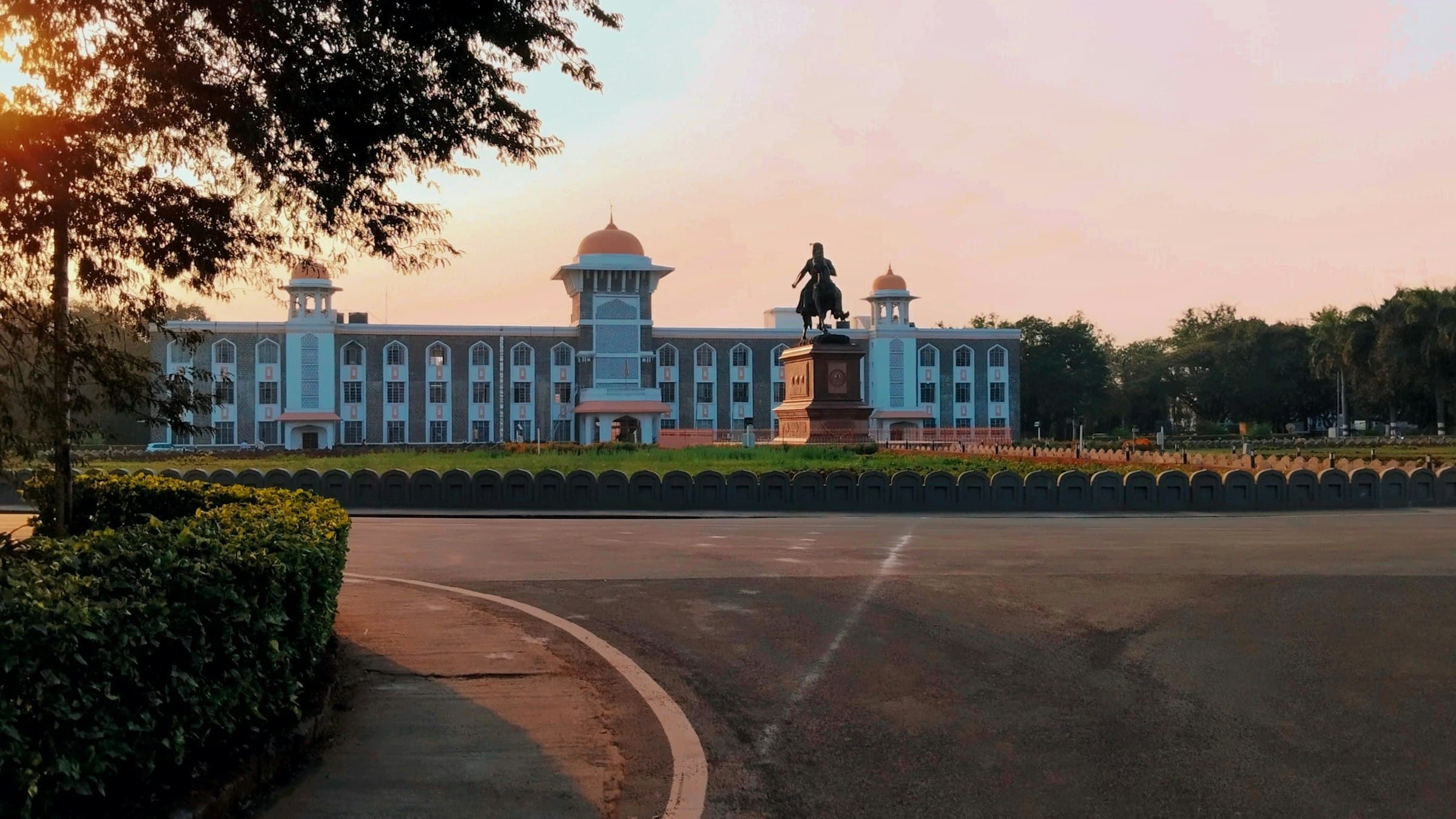 Clock-tower building at Shivaji University campus in Kolhapur, Maharashtra